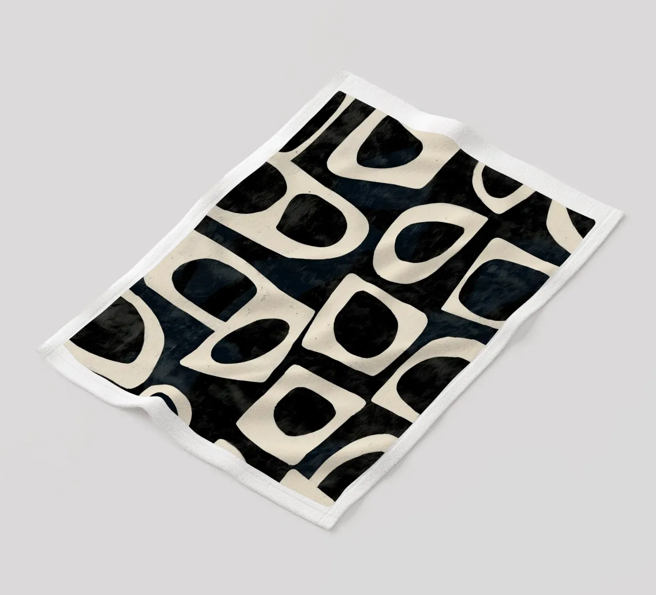 Shadowed Forms fleece blanket by Nadjaa