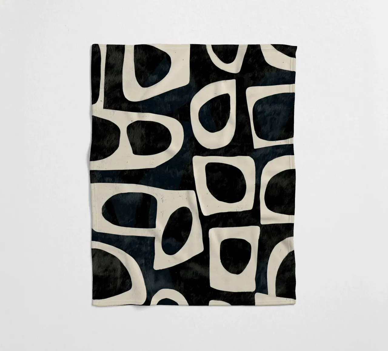 Shadowed Forms fleece blanket by Nadjaa