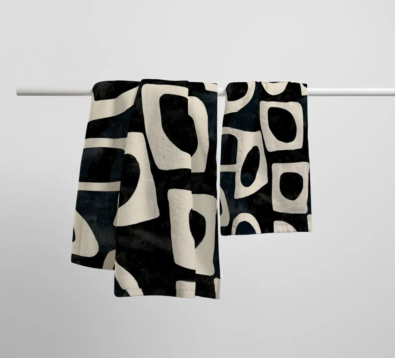 Shadowed Forms towel by Nadjaa