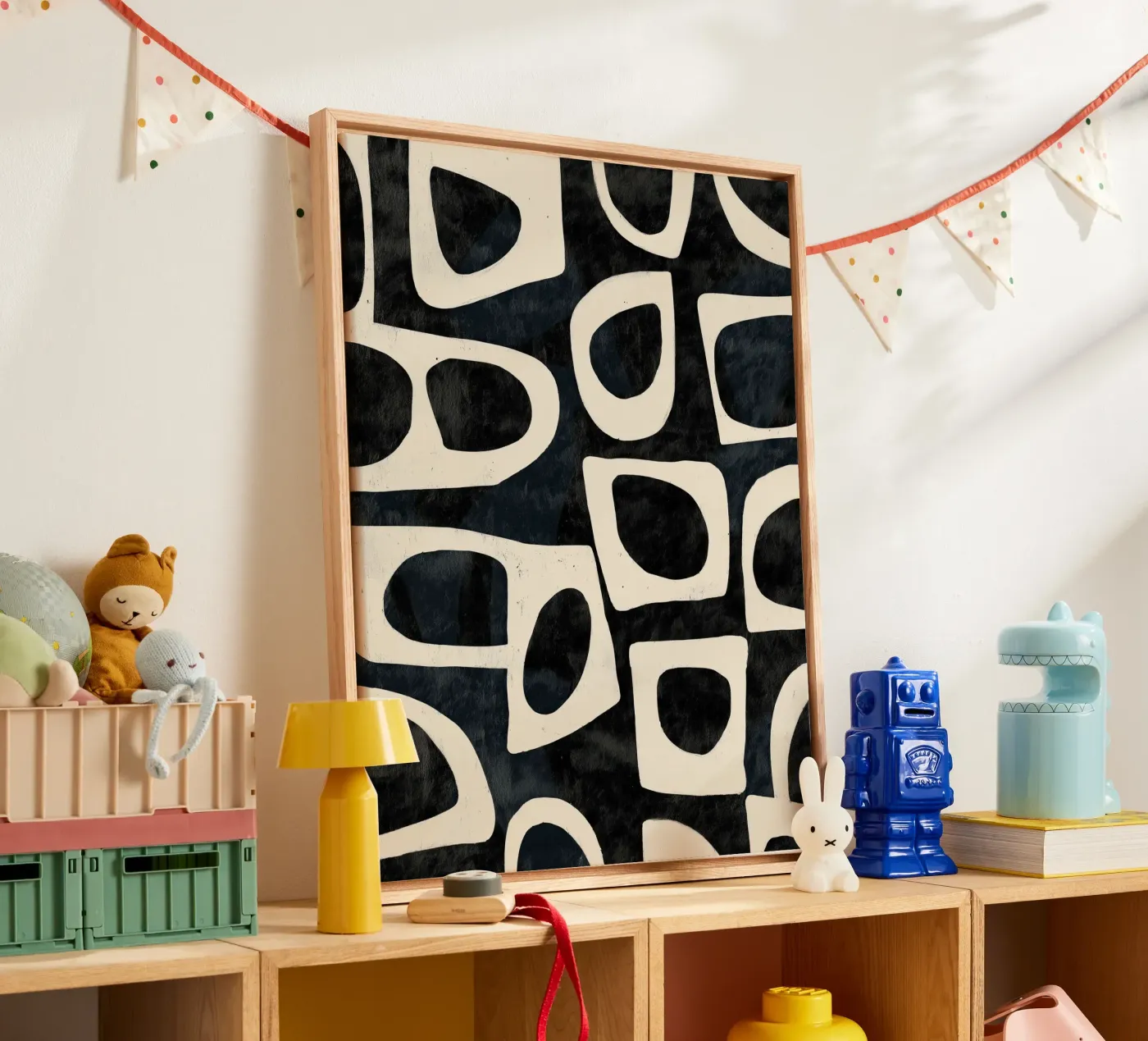 Shadowed Forms canvas van Nadjaa