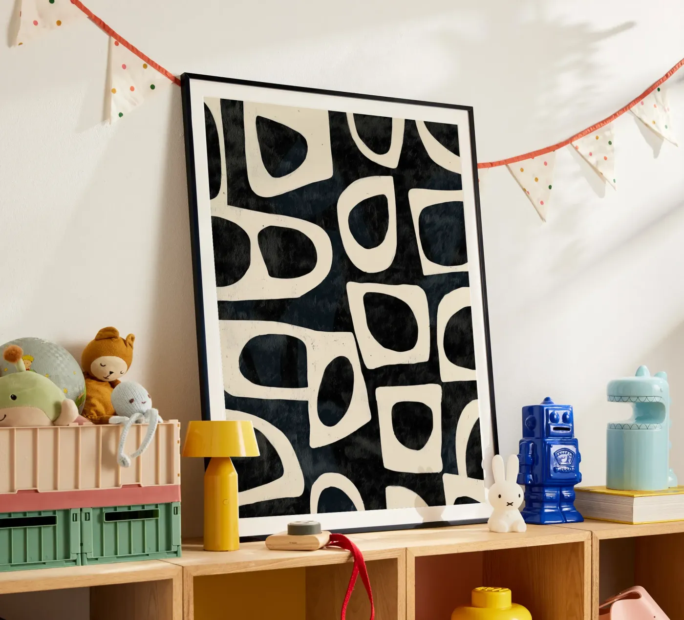 Shadowed Forms poster van Nadjaa