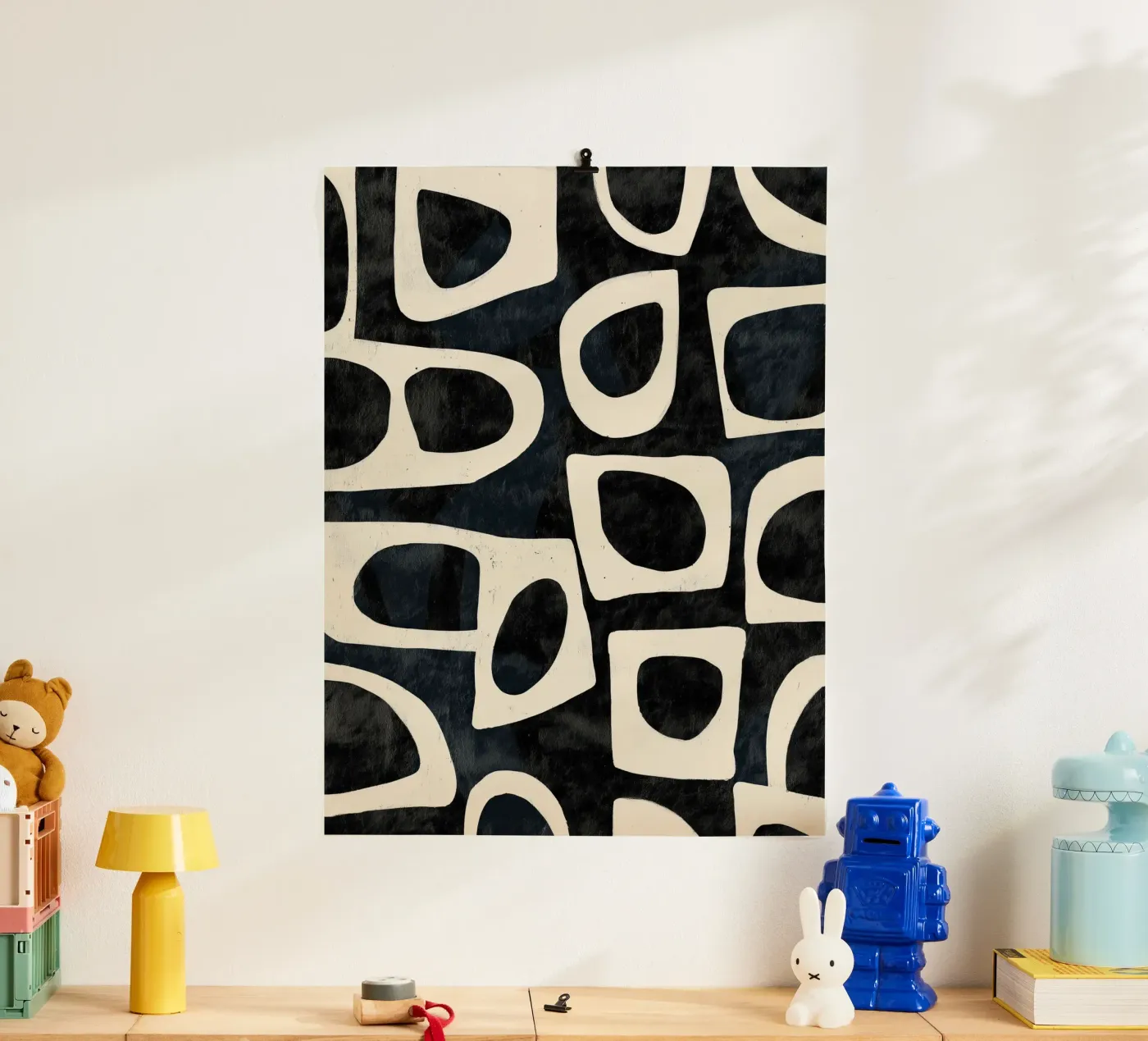 Shadowed Forms poster van Nadjaa