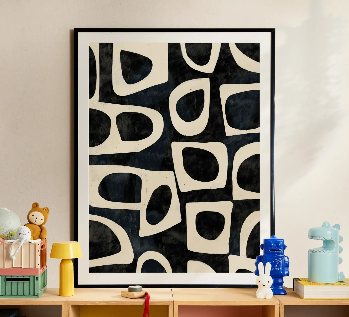 Shadowed Forms poster van Nadjaa