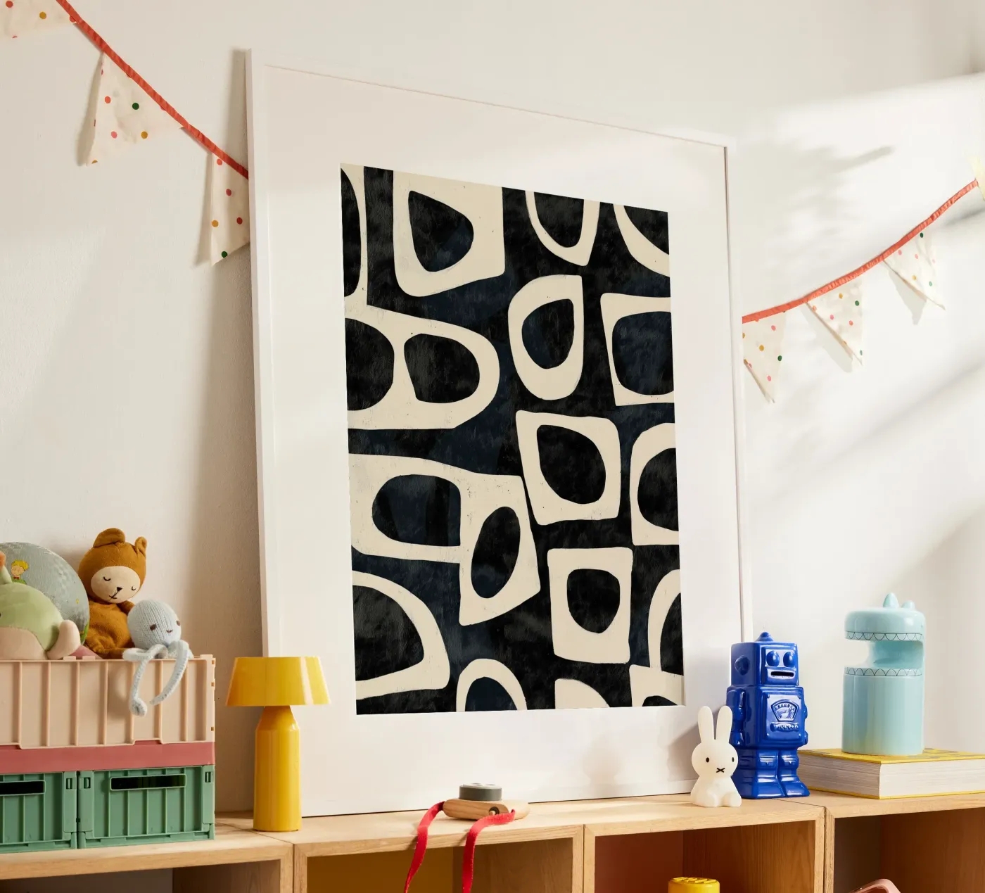 Shadowed Forms poster van Nadjaa