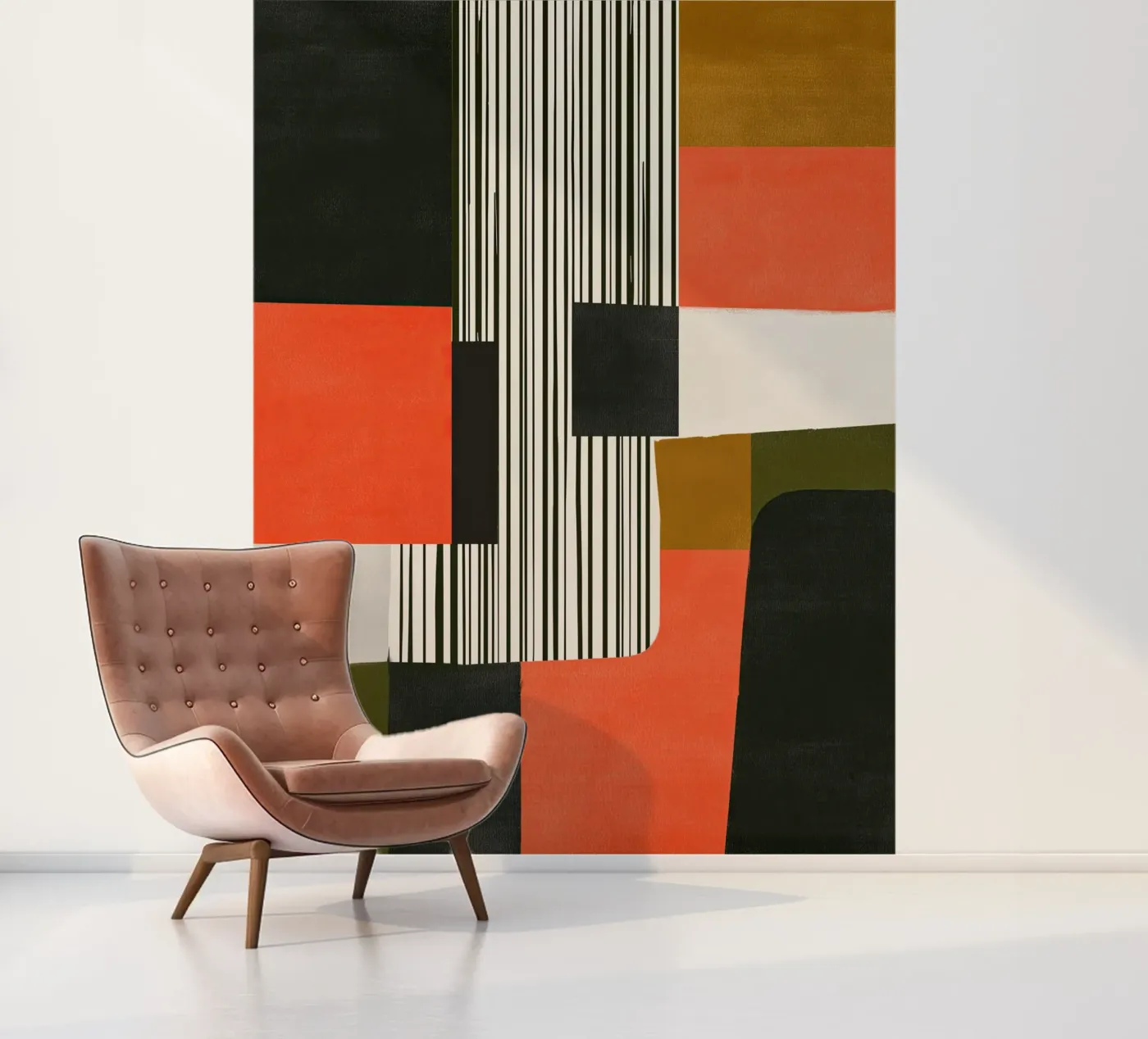 Orange Interval fotobehang van Nadjaa