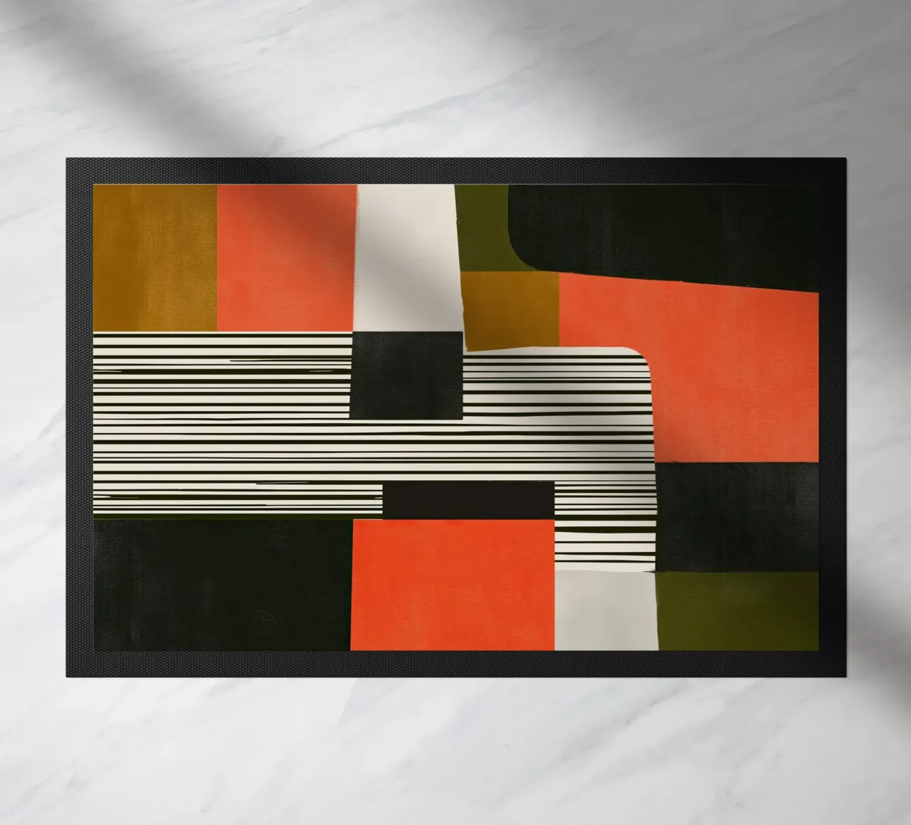 Orange Interval deurmat van Nadjaa