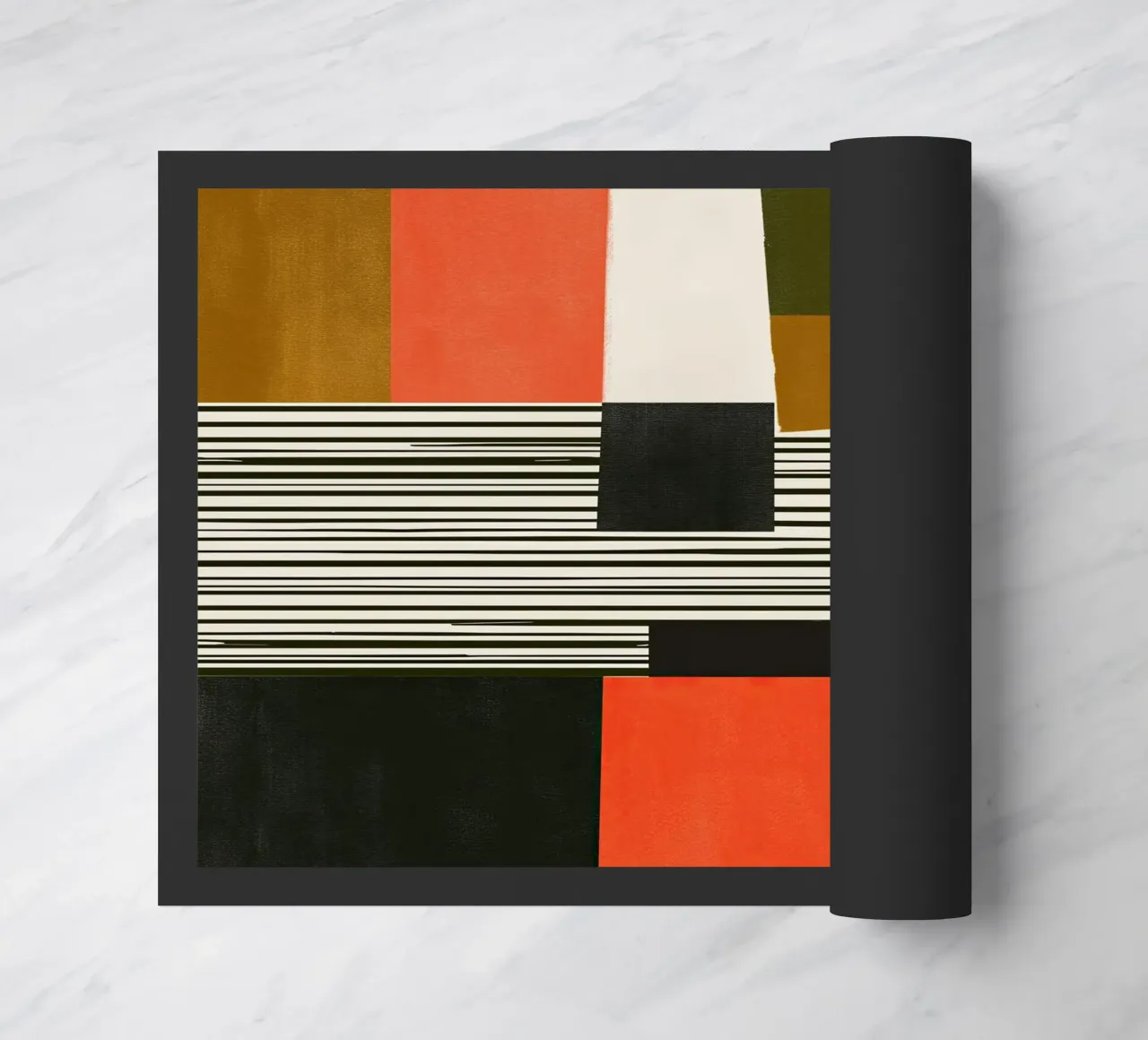 Orange Interval deurmat van Nadjaa