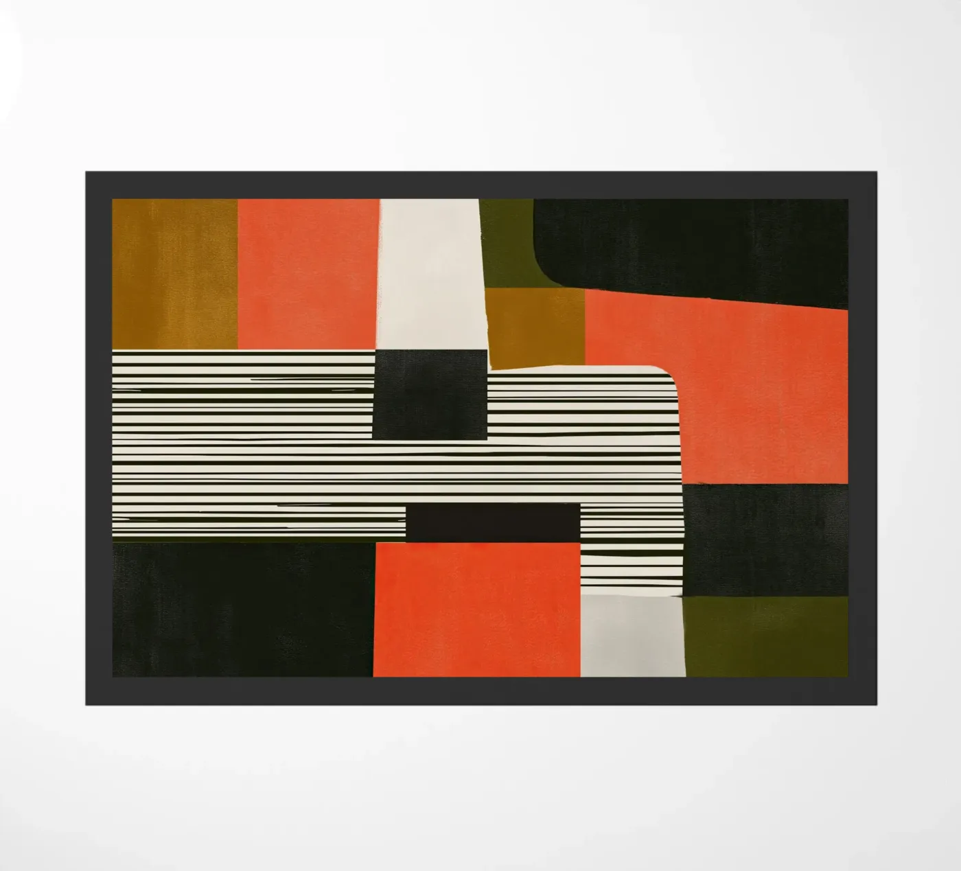 Orange Interval deurmat van Nadjaa