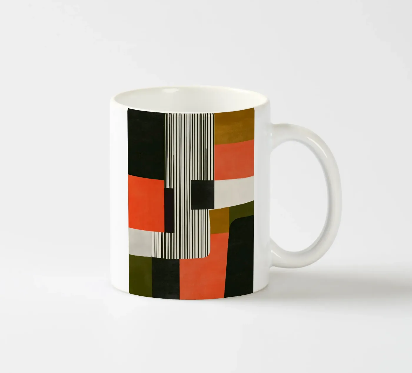 Orange Interval ceramic mug by Nadjaa