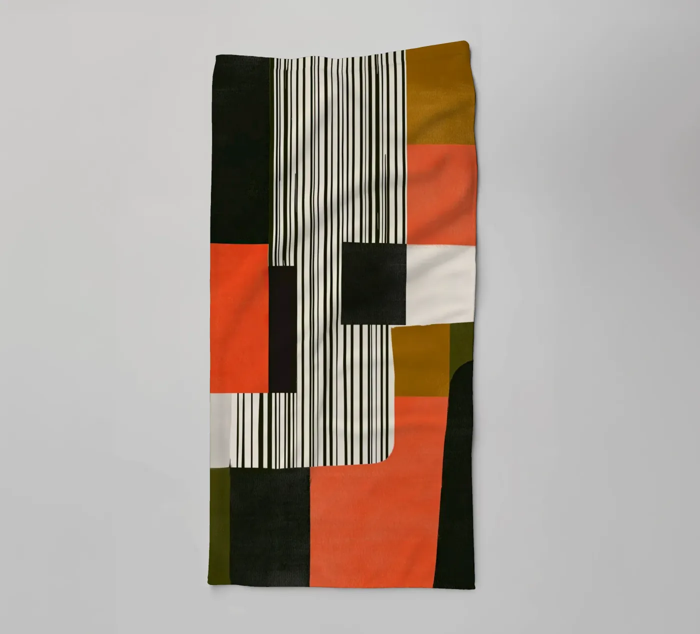 Orange Interval badhanddoek van Nadjaa
