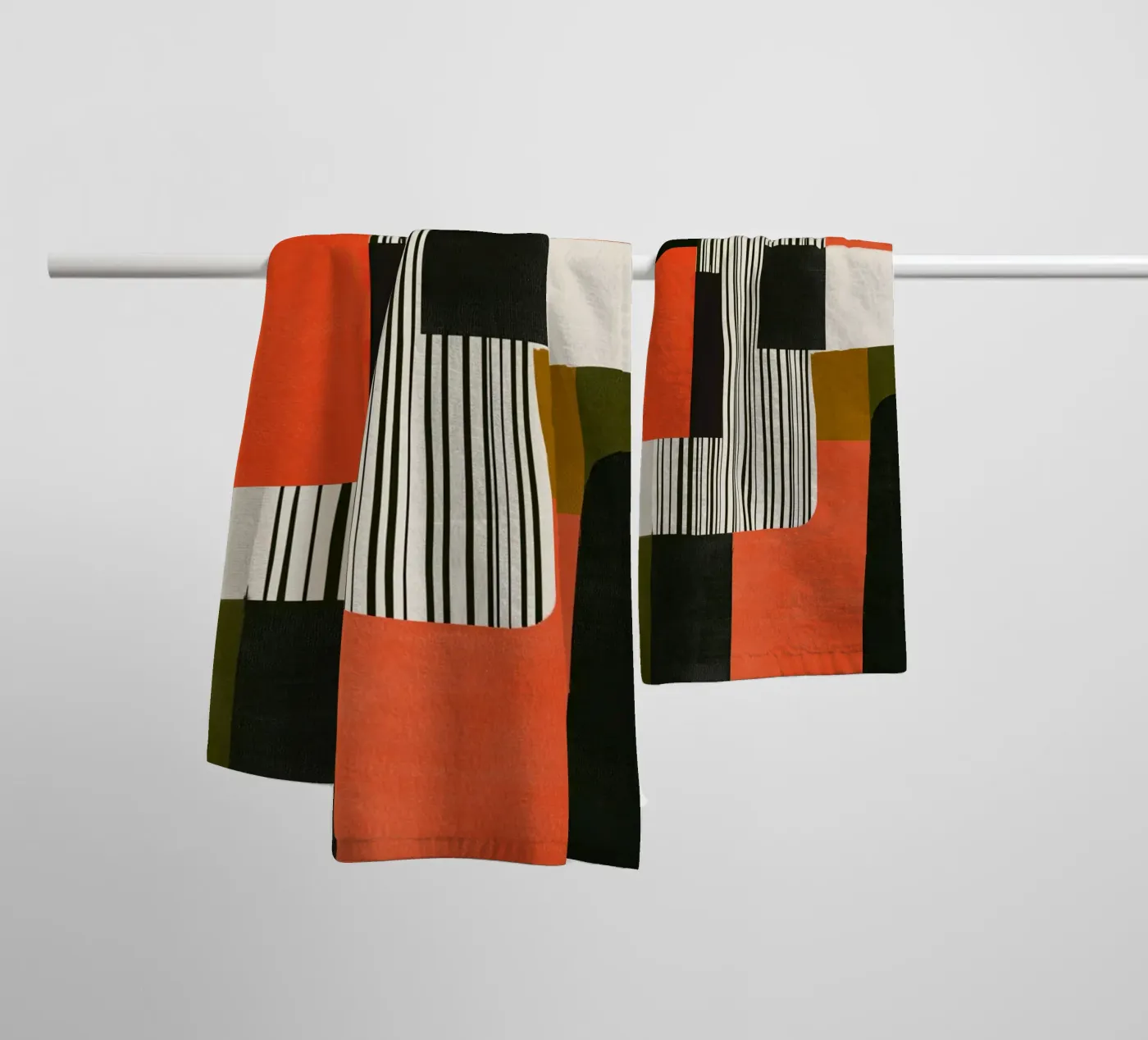 Orange Interval badhanddoek van Nadjaa