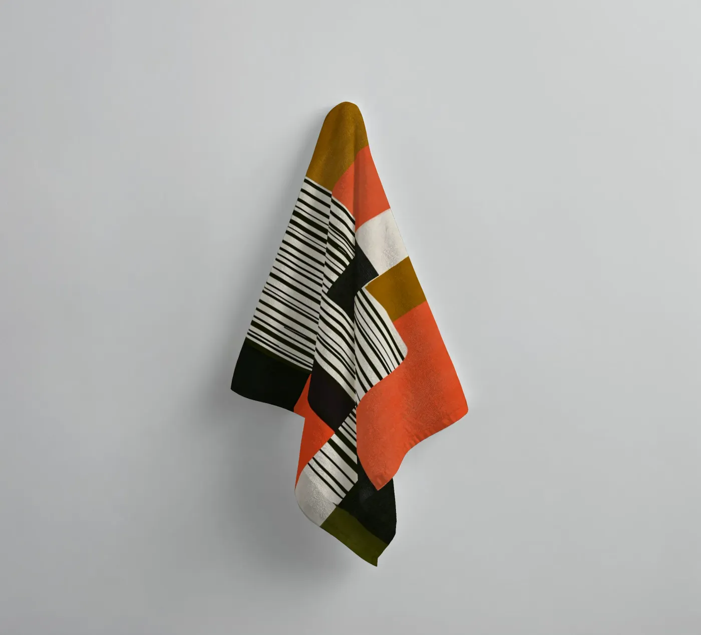 Orange Interval badhanddoek van Nadjaa