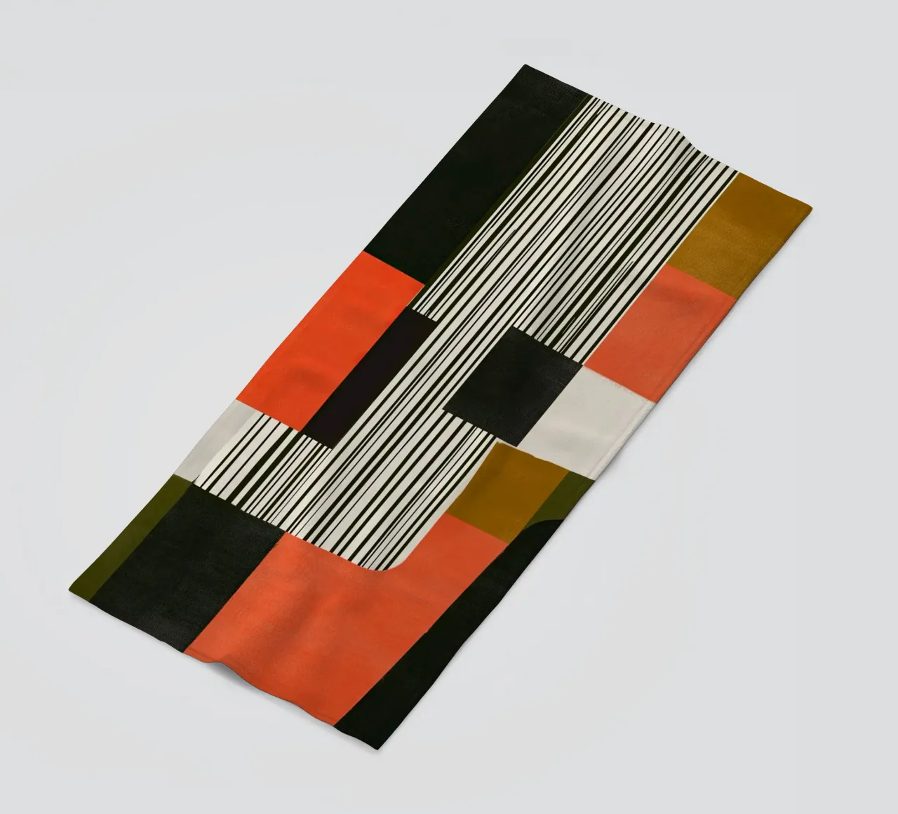 Orange Interval beach towel by Nadjaa