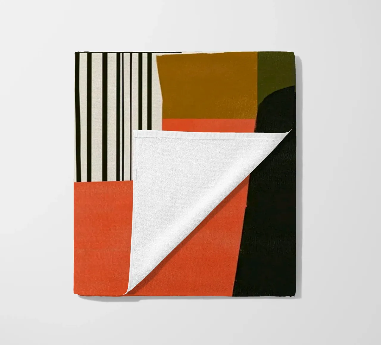 Orange Interval beach towel by Nadjaa