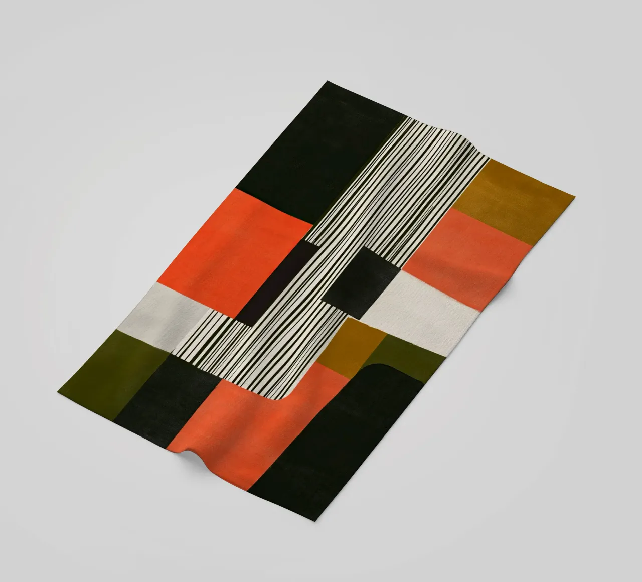 Orange Interval beach towel by Nadjaa