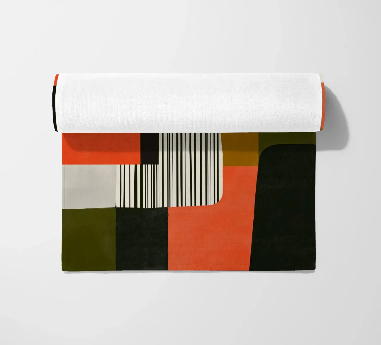 Orange Interval beach towel by Nadjaa