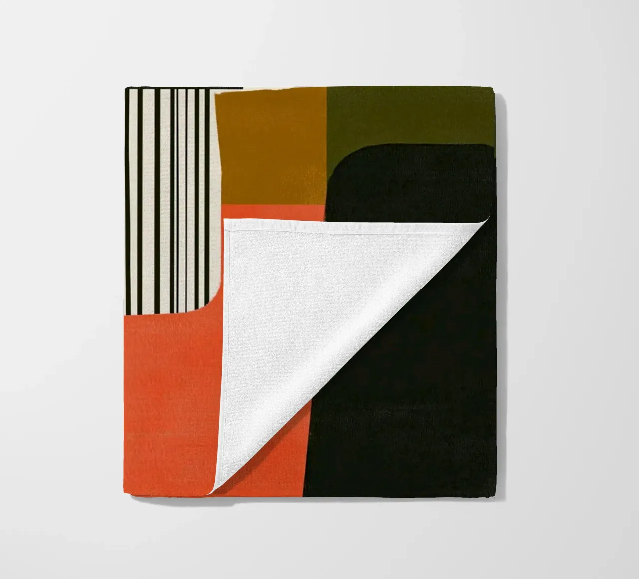 Orange Interval beach towel by Nadjaa