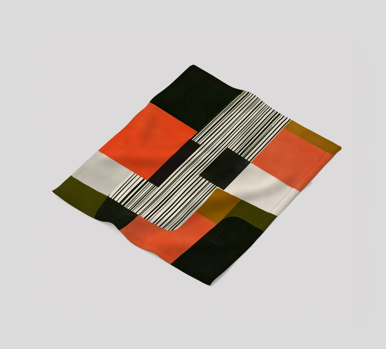 Orange Interval fleecedeken van Nadjaa