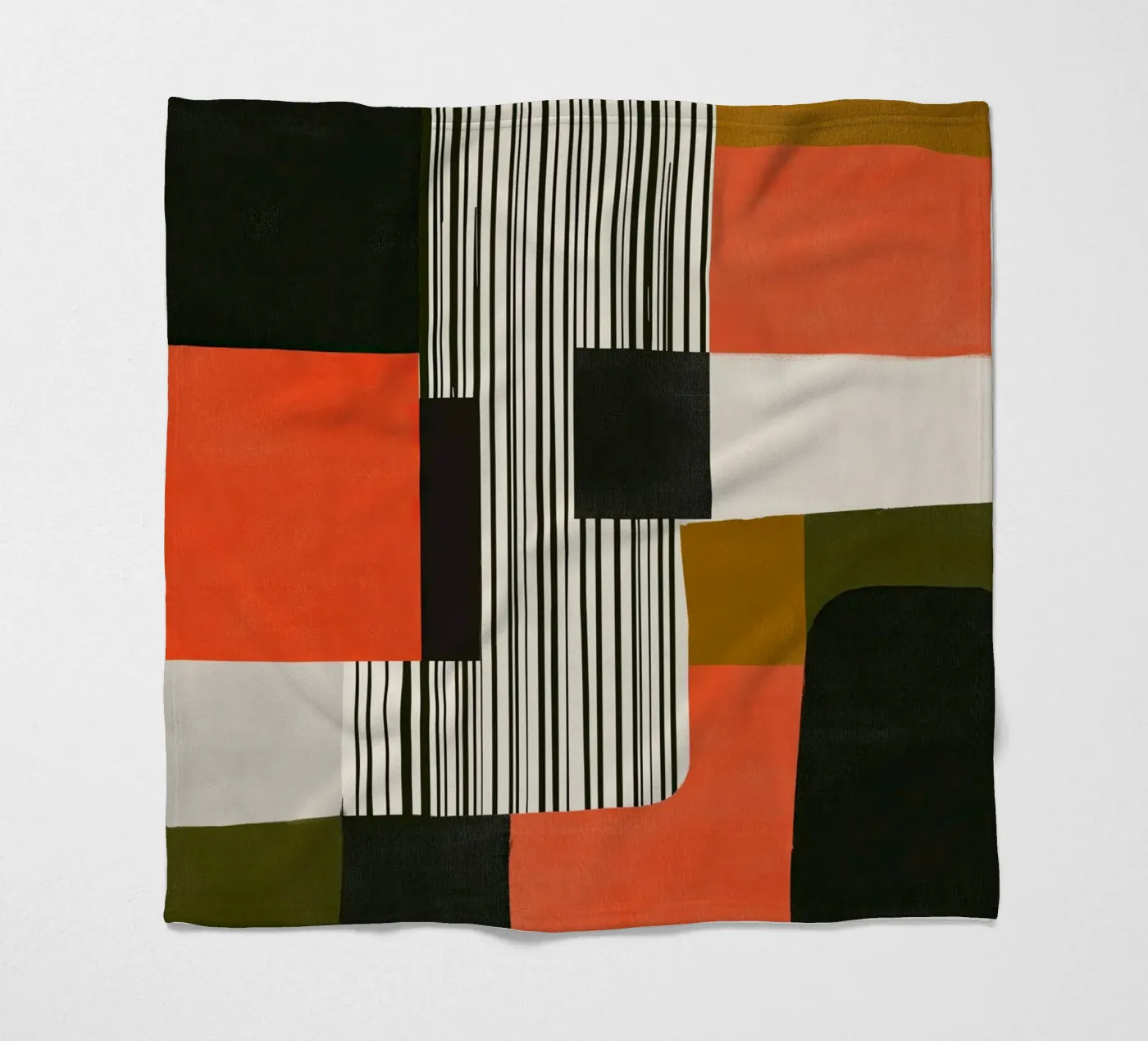 Orange Interval fleecedeken van Nadjaa