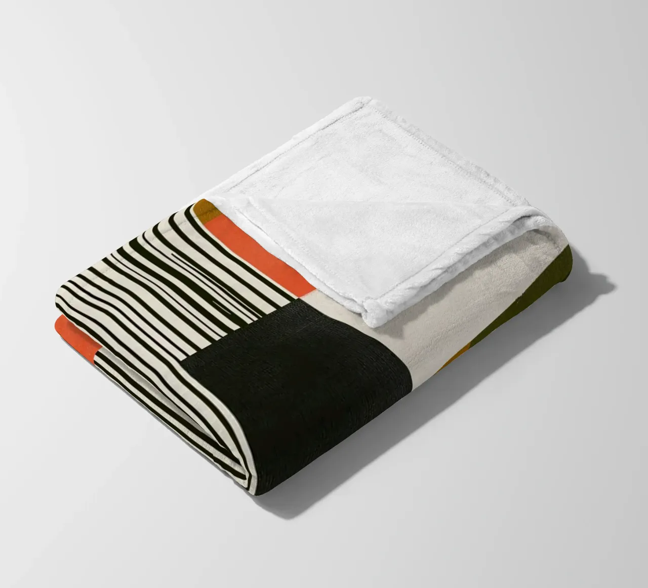 Orange Interval fleecedeken van Nadjaa