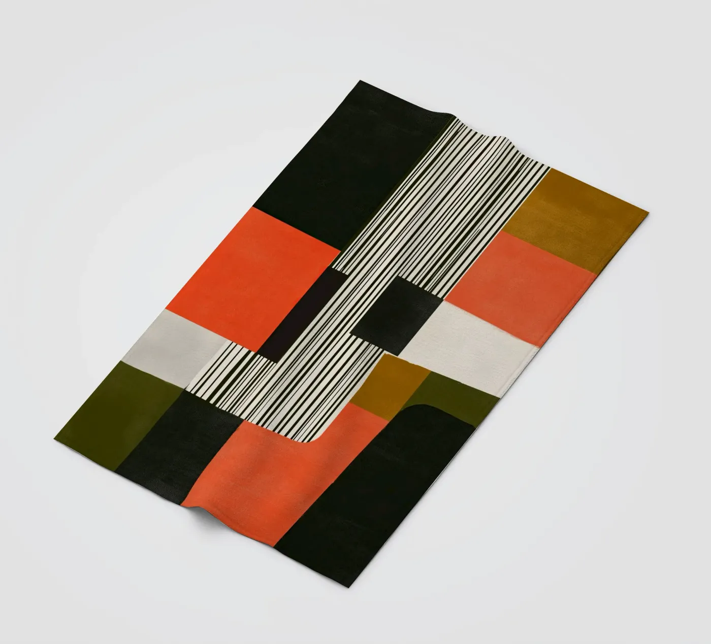 Orange Interval fleecedeken van Nadjaa