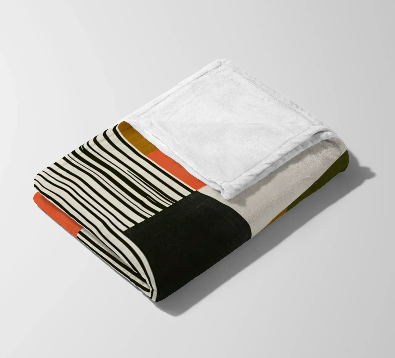 Orange Interval fleecedeken van Nadjaa