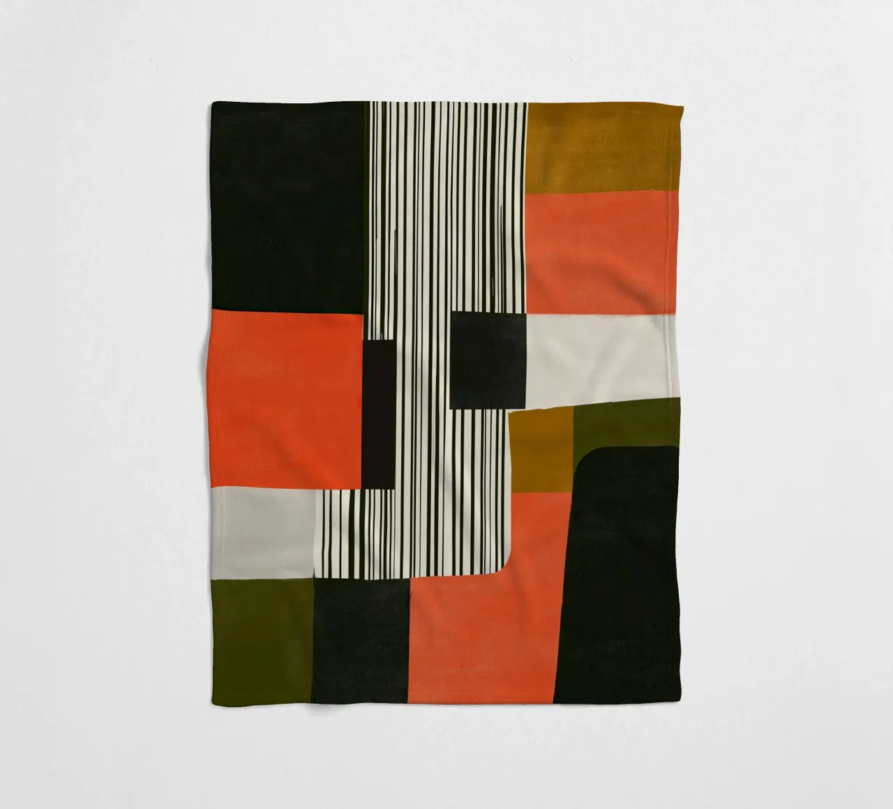 Orange Interval fleecedeken van Nadjaa