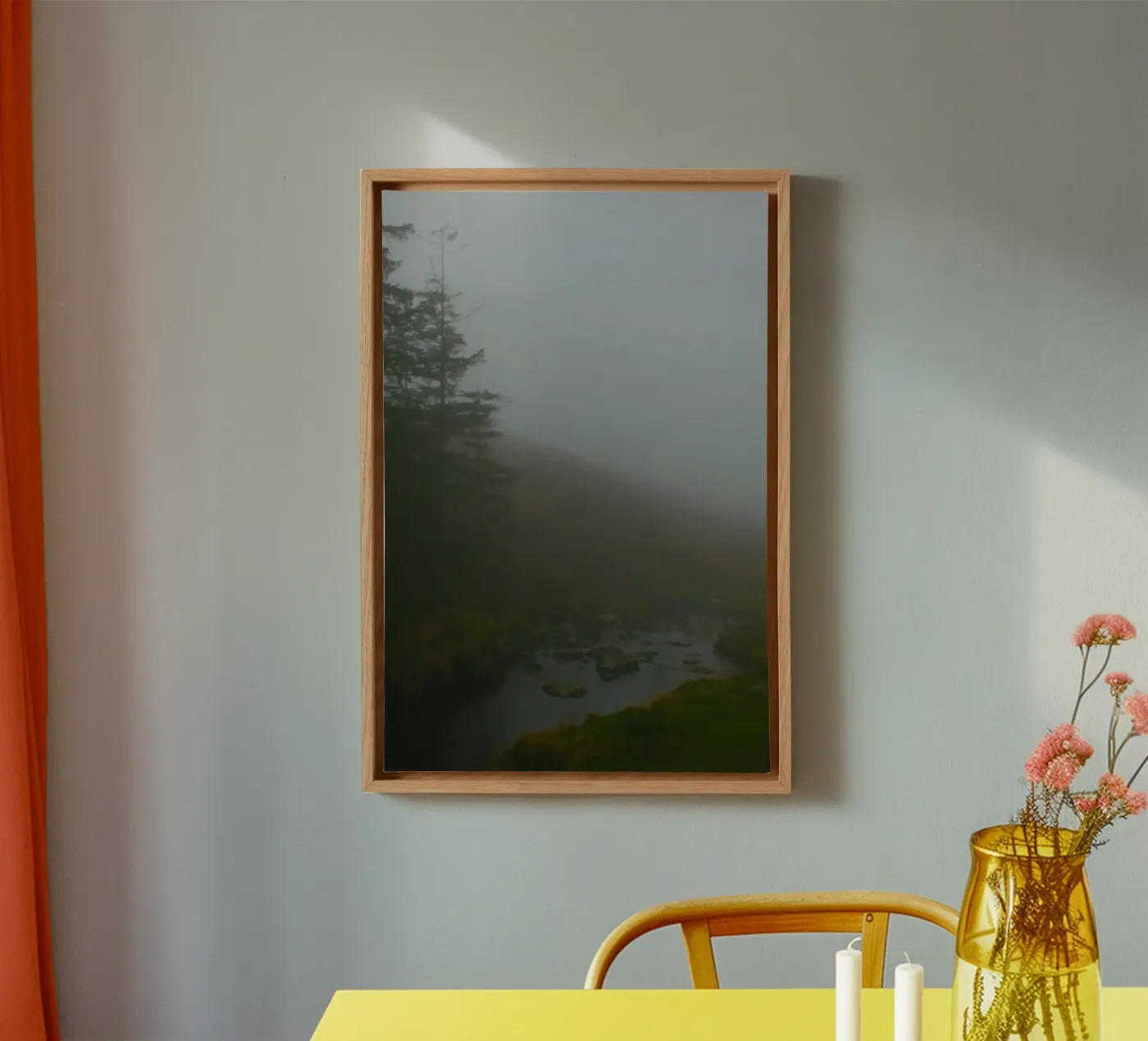 River canvas by Lise Ruault