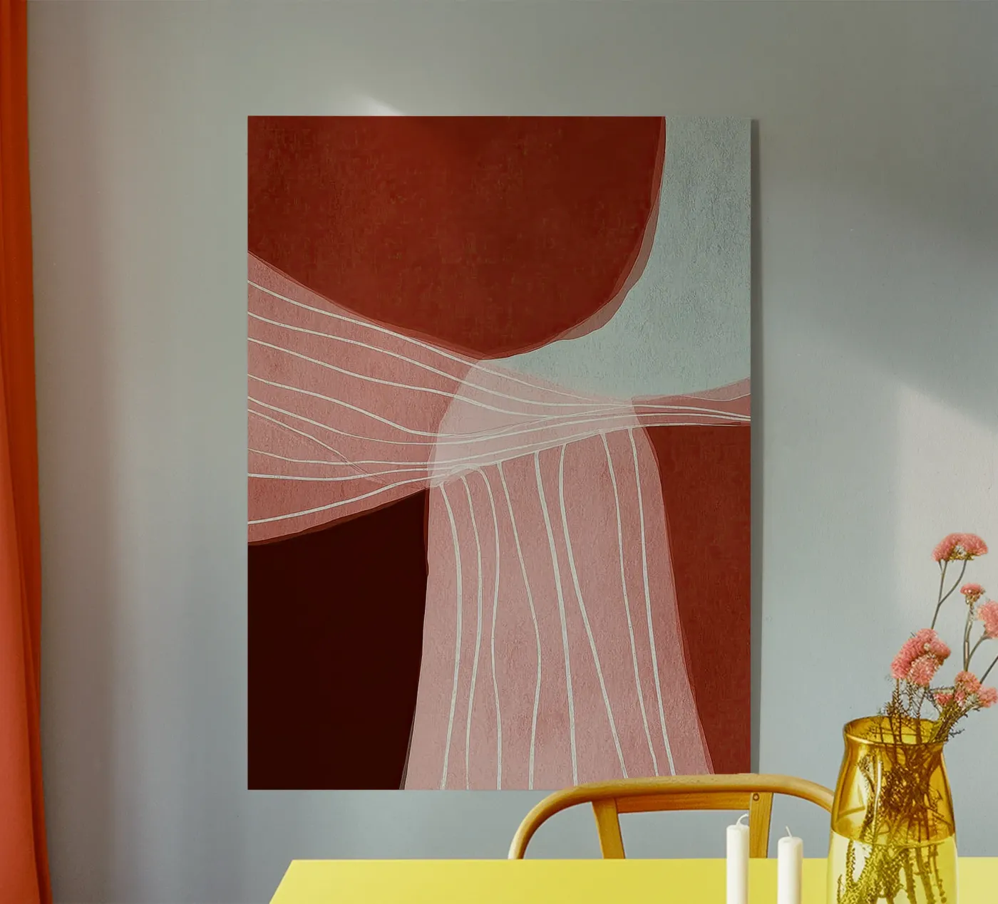 Earthen Flow acryl van Nadjaa