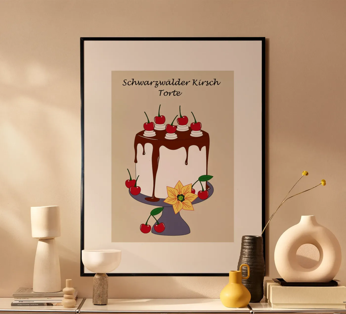 Gateau della Foresta Nera poster da SunflowerDE