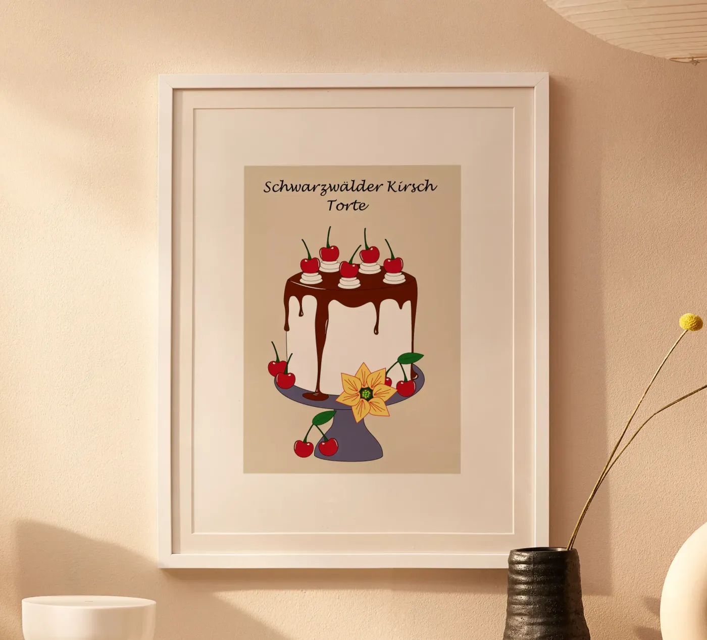 Gateau della Foresta Nera poster da SunflowerDE
