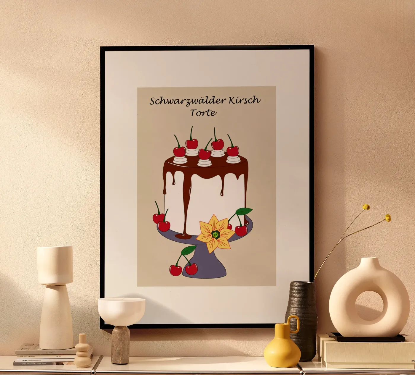 Gateau della Foresta Nera poster da SunflowerDE