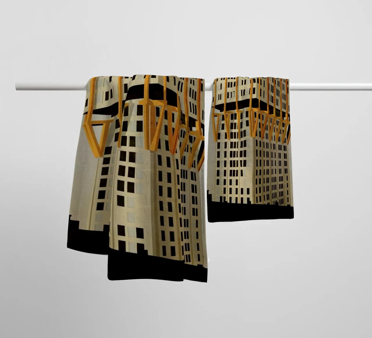 Velasca Tower Handtuch von Giordano Poloni