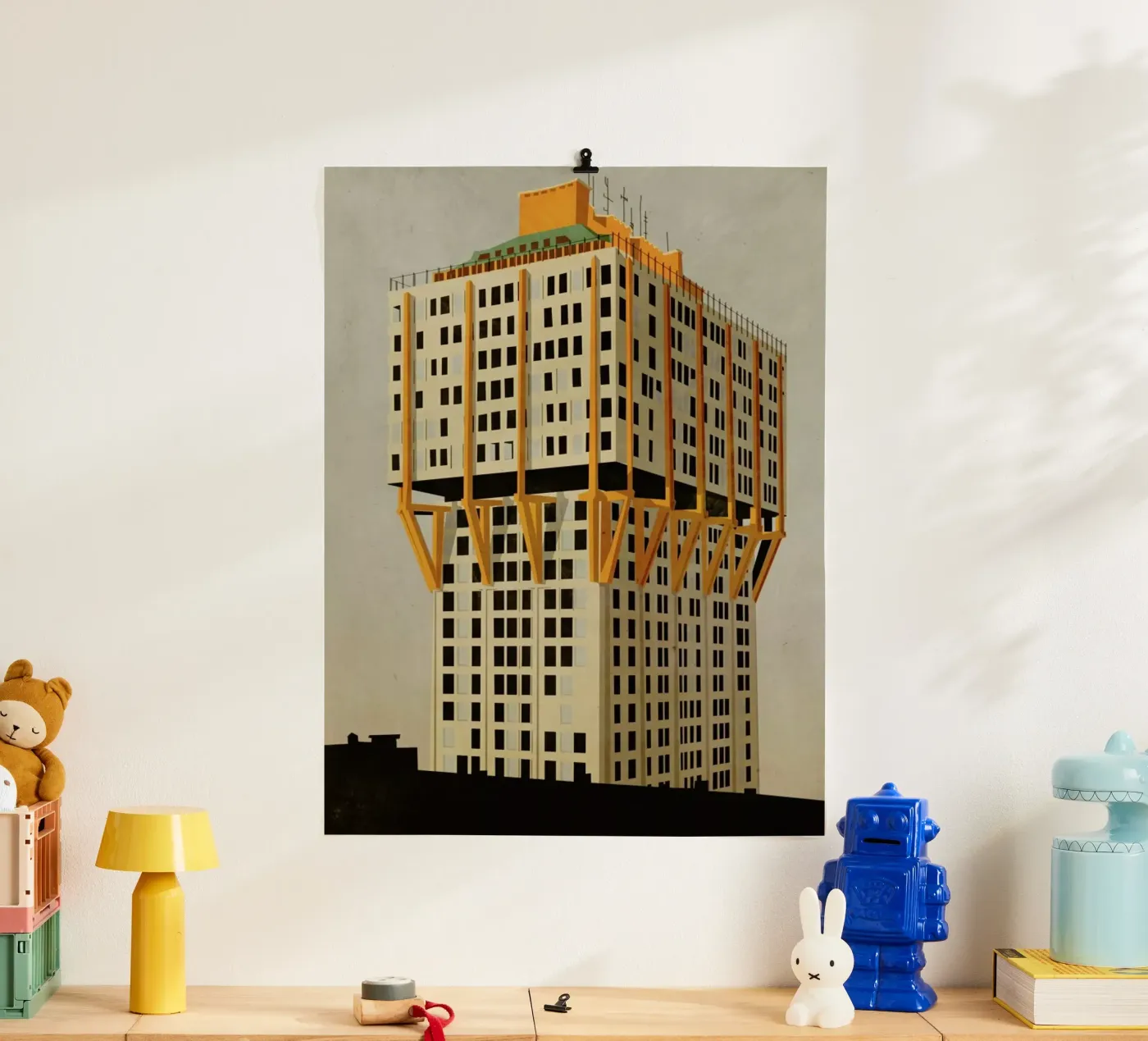 Velasca Tower poster by Giordano Poloni