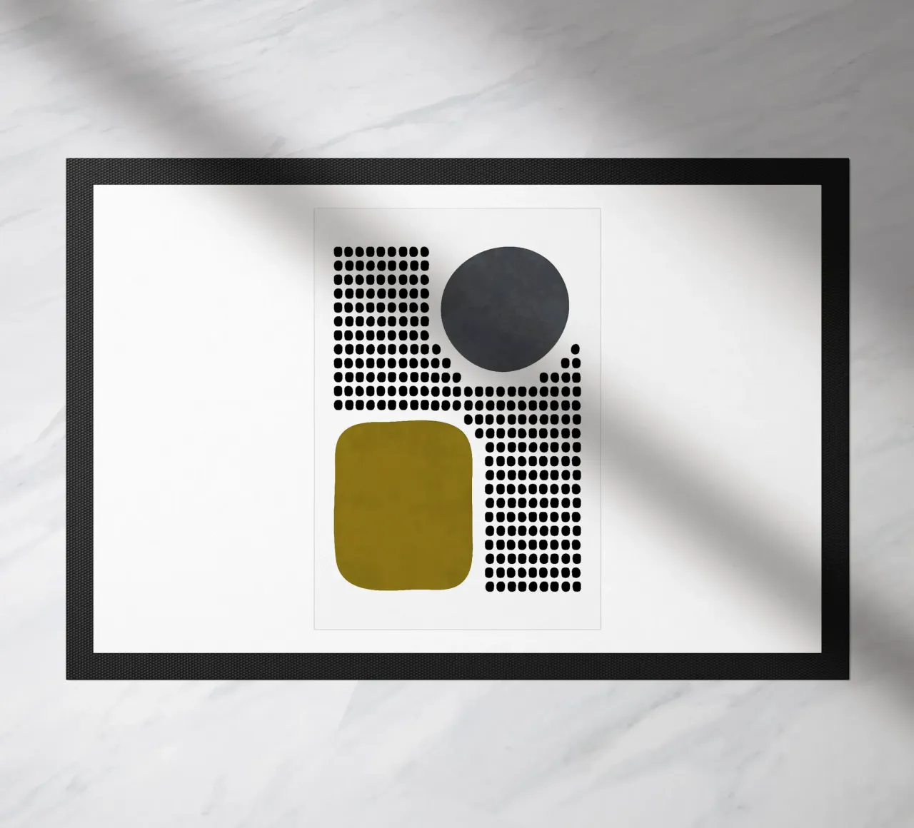 Pixelated Harmony doormat by Sun Flower