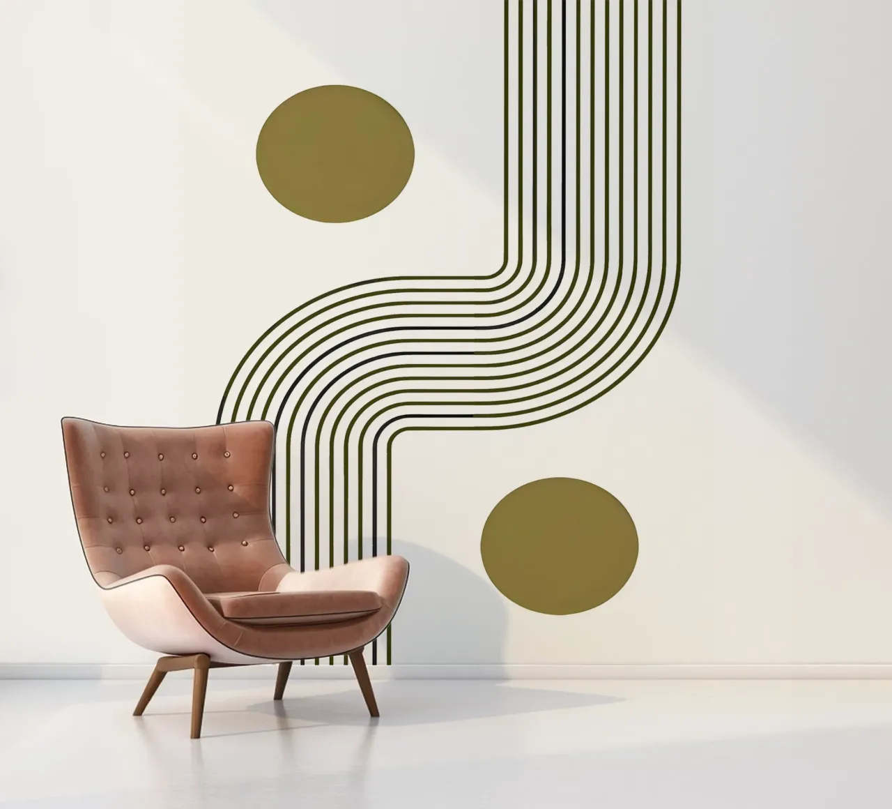 Harmonisch pad fotobehang van Sun Flower