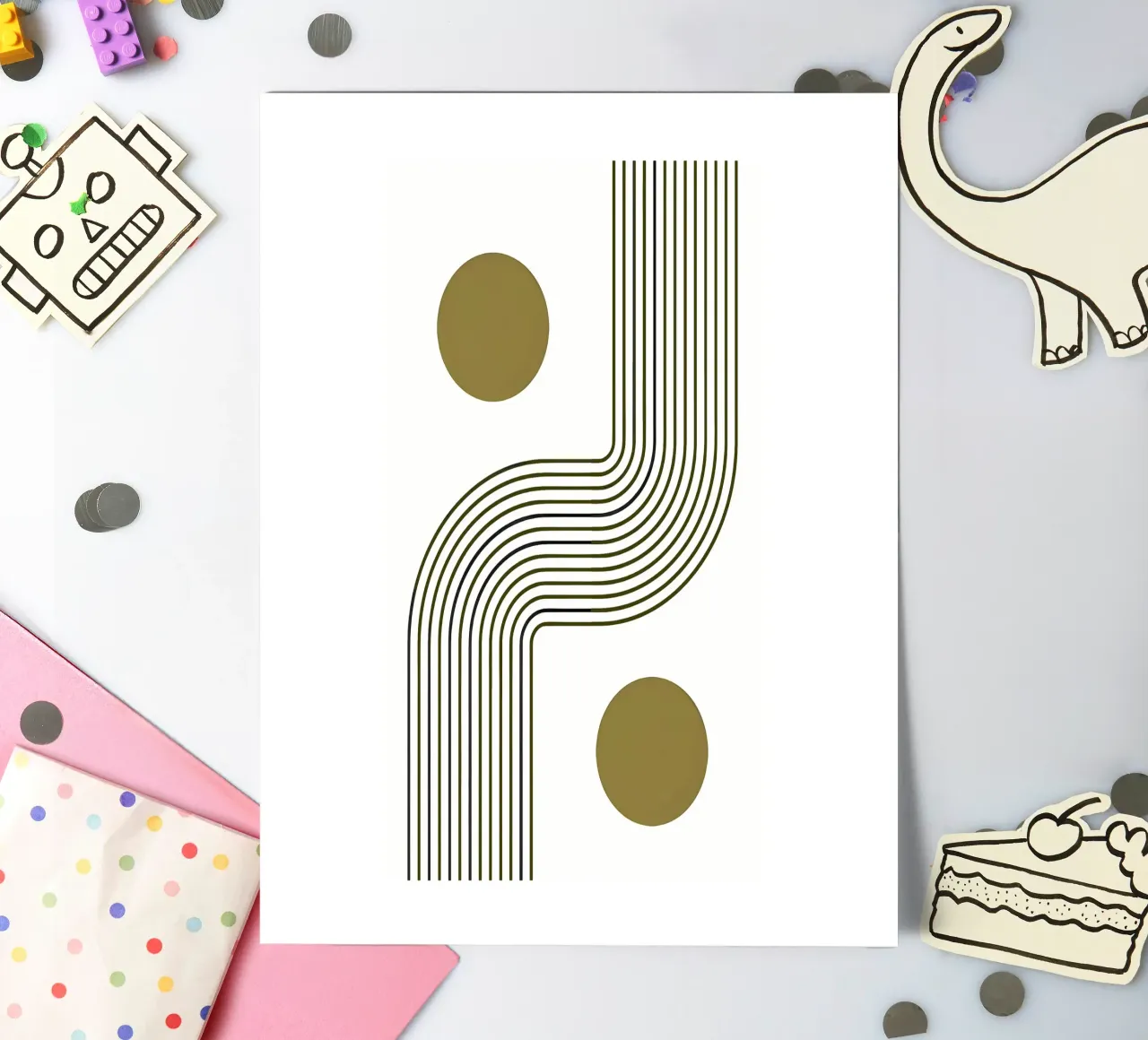 Harmonic Path sticker sheet by Sun Flower