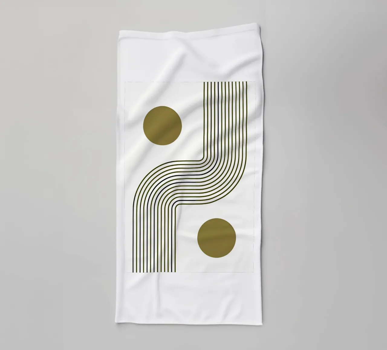 Harmonic Path towel by Sun Flower