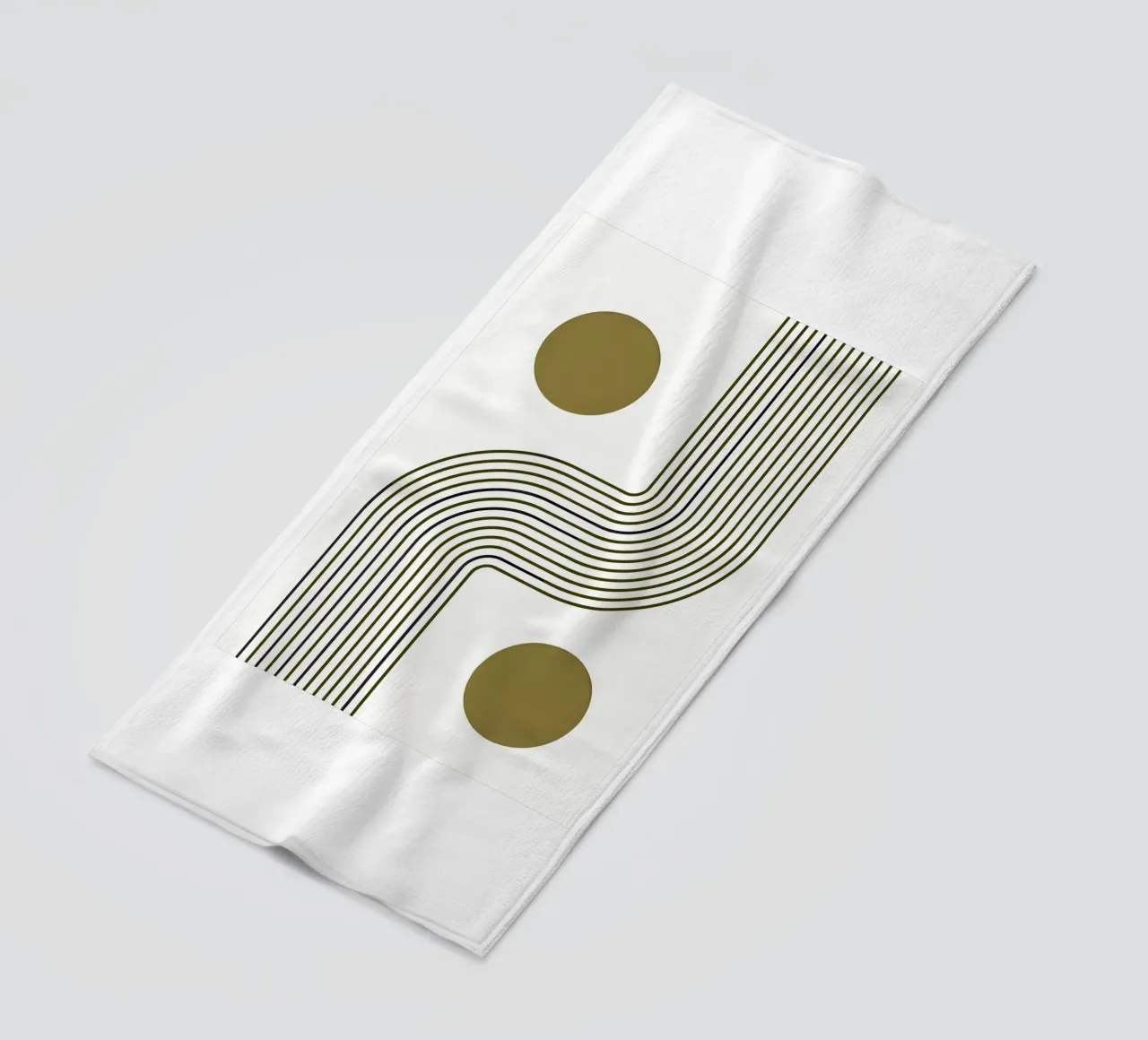Harmonic Path beach towel by Sun Flower