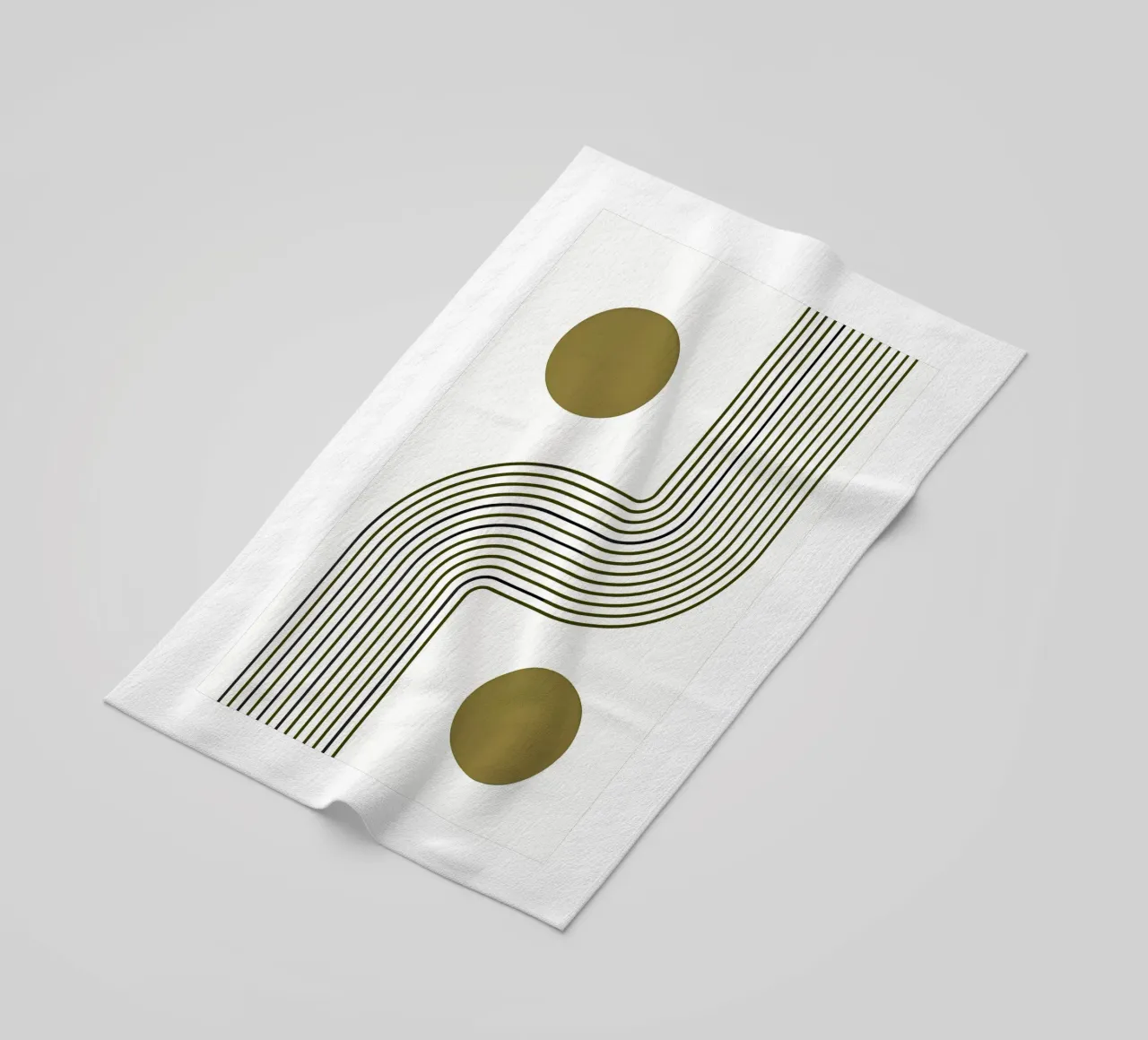 Harmonic Path beach towel by Sun Flower