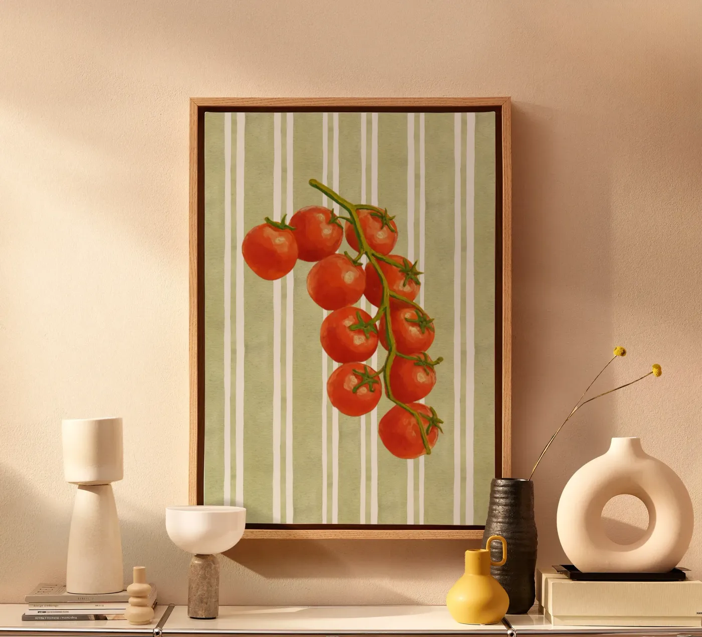 Cherry tomatoes canvas by Funkydays