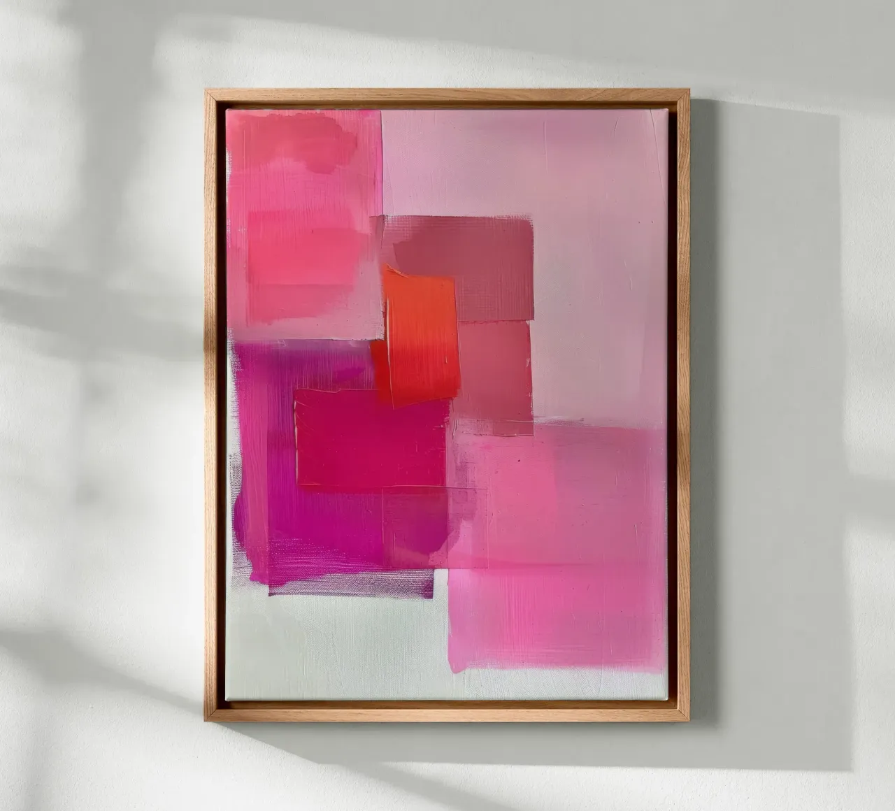 Blush Composition canvas van Mosaic Dialogue
