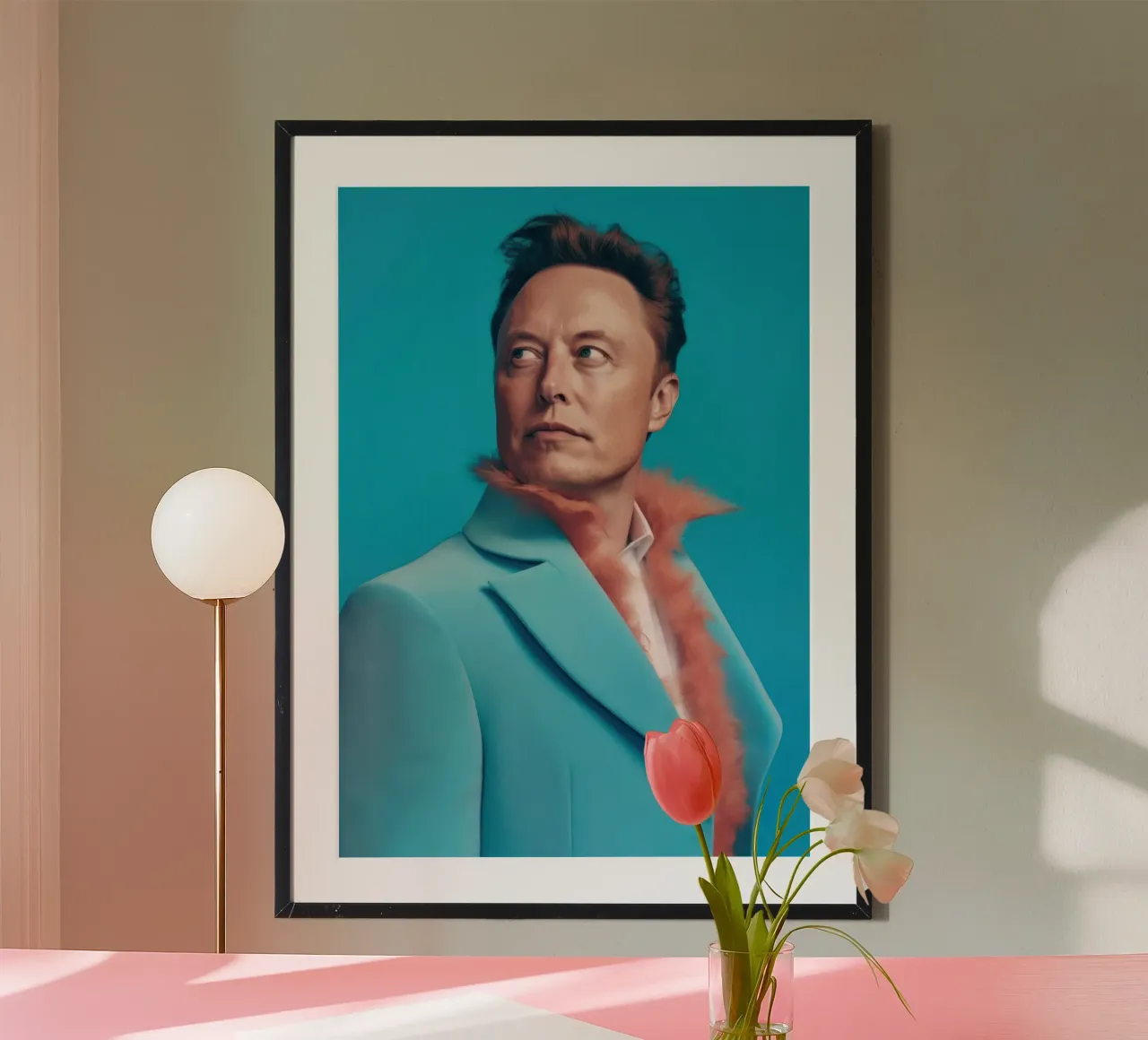 Elon Musk Fashion Art poster da Lootprint