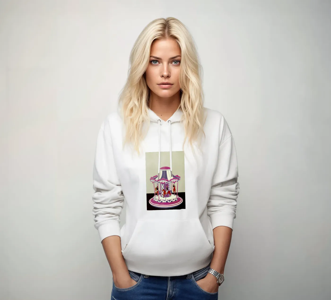 Carousel felpa con cappuccio da Giordano Poloni