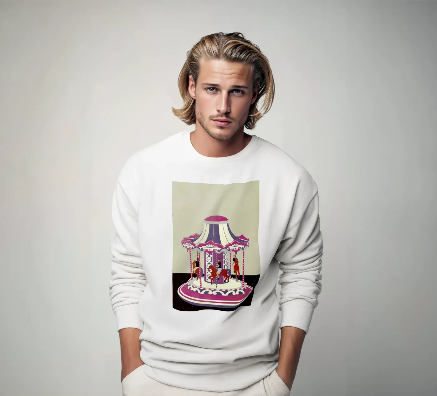 Carousel sweatshirt by Giordano Poloni