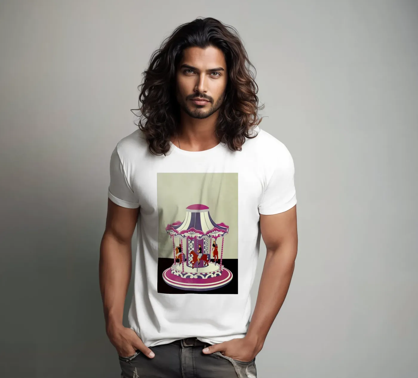 Carousel t-shirt da Giordano Poloni