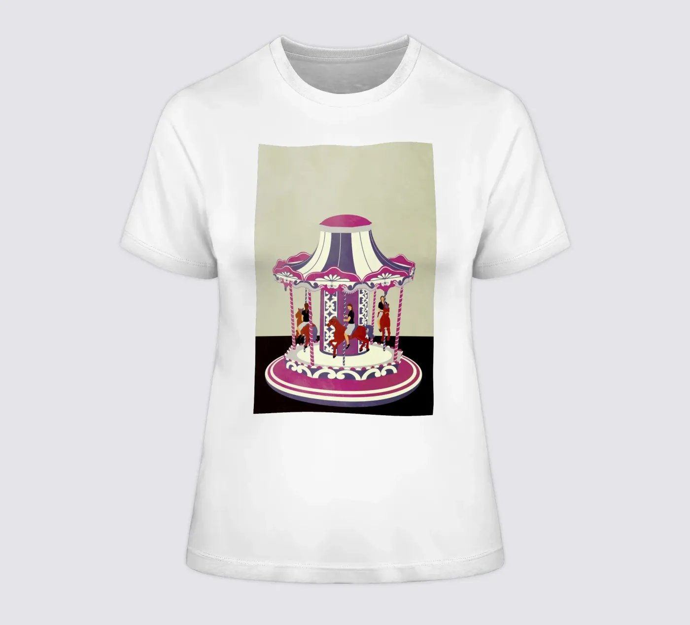 Carousel t-shirt da donna da Giordano Poloni