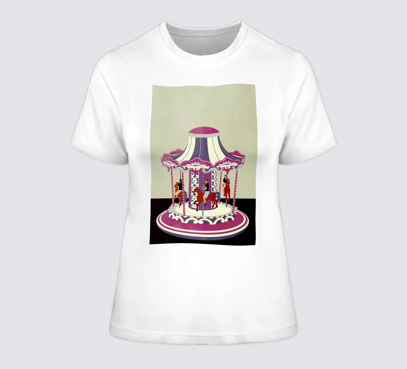 Carousel t-shirt da donna da Giordano Poloni