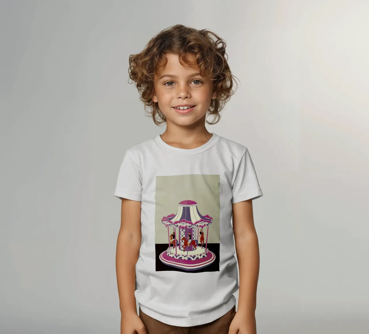 Carousel t-shirt bambini da Giordano Poloni