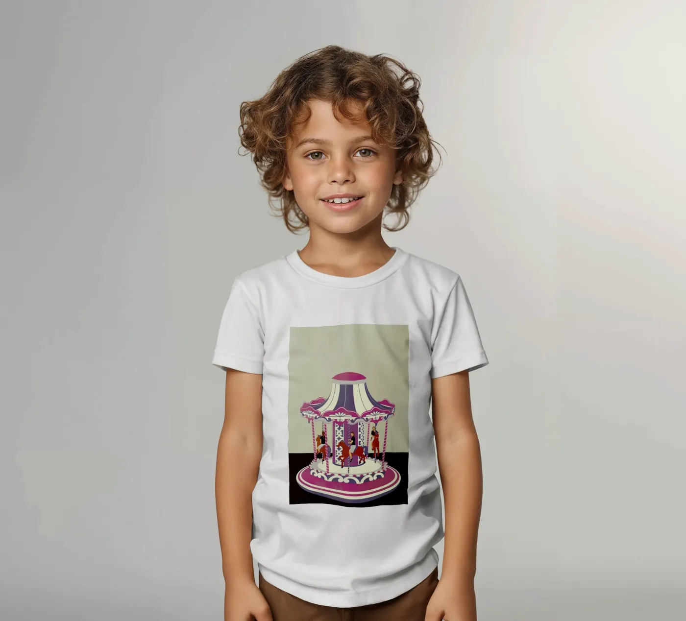 Carousel t-shirt bambini da Giordano Poloni